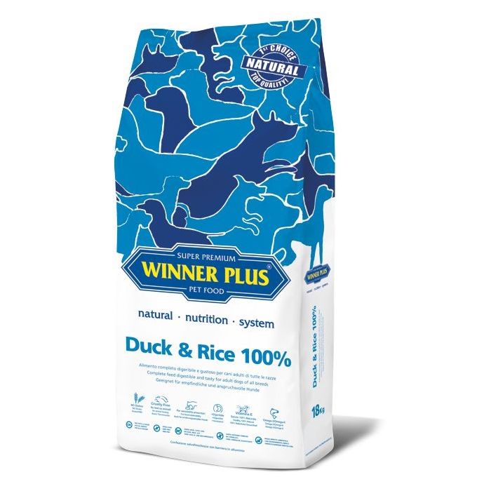 WINNER PLUS SUPER PREMIUM Duck & Rice 100% 12 kg