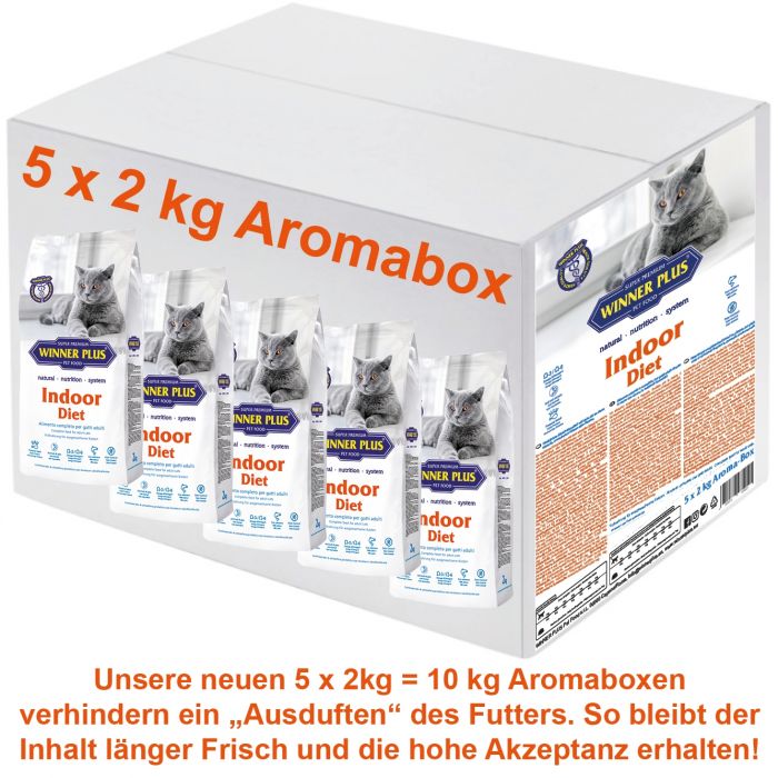 WINNER PLUS HEALTH LINE Indoor Diet 5 x 2 kg = 10 kg Aromabag
