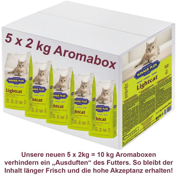 WINNER PLUS SUPER PREMIUM Lightcat 5 x 2 kg = 10 kg Aromabag - NEU