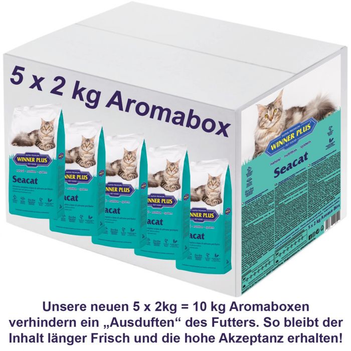 WINNER PLUS SUPER PREMIUM Seacat 5 x 2 kg = 10 kg Aromabag - NEU
