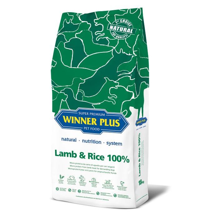WINNER PLUS SUPER PREMIUM Lamb & Rice 100% 12 kg