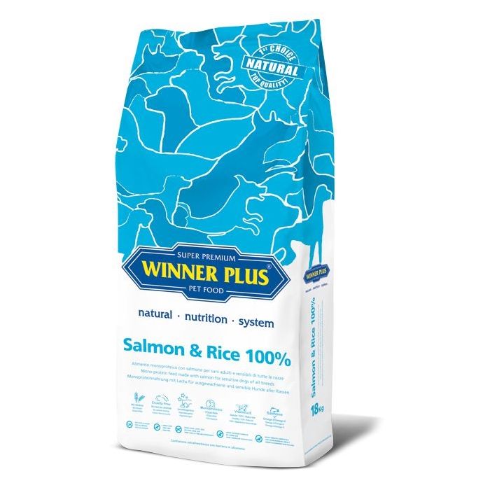 WINNER PLUS SUPER PREMIUM Salmon & Rice 100% 3 kg