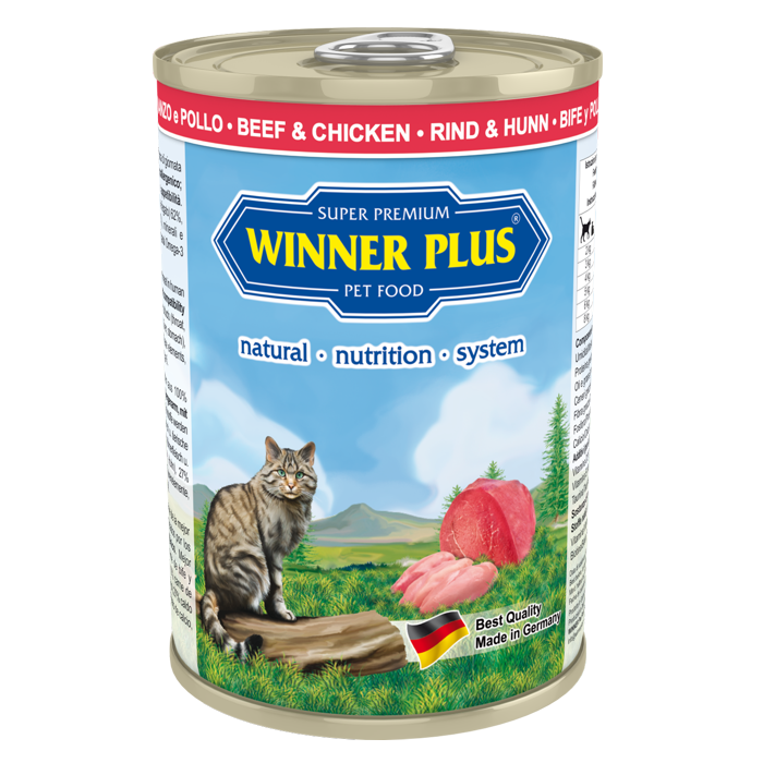 WP SUPER PREMIUM MENUE CAT Rind & Huhn 395 g