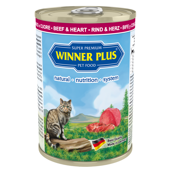 WP SUPER PREMIUM MENUE CAT Rind & Herz 395 g