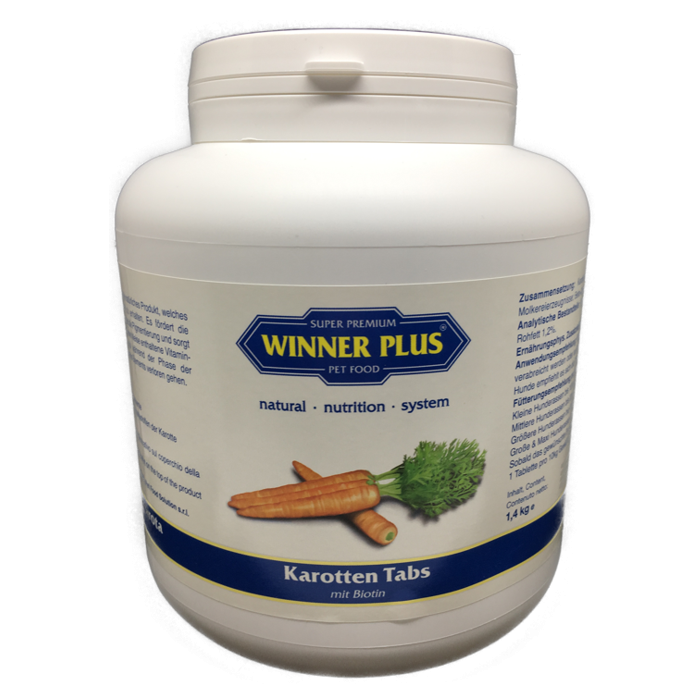 WINNER PLUS Karotten Tabs mit Biotin 1400 g / ca. 1373 Stück