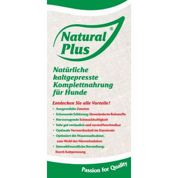 Prospekt NATURAL PLUS, kaltgepresst