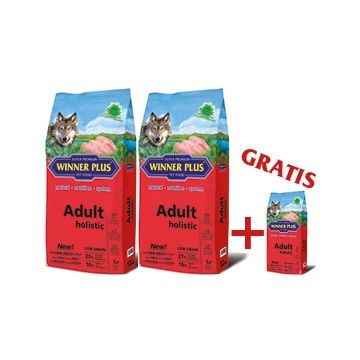 WINNER PLUS HOLISTIC "NEW" Adult 2 x 12 kg Sparpaket + 2kg Gratis