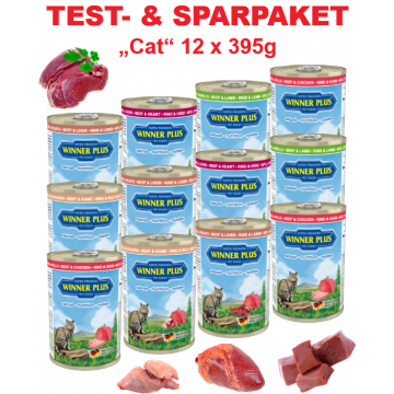 WP SUPER PREMIUM MENUE CAT Testpaket Katze, 12 Dosen a´ 395g