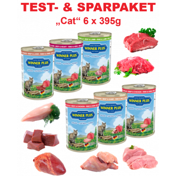 WP SUPER PREMIUM MENUE CAT Testpaket Katze, 6 Dosen a´ 395g