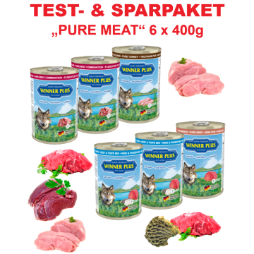 WP SUPER PREMIUM MENUE Testpaket PURE MEAT, 6 Dosen a´ 400g