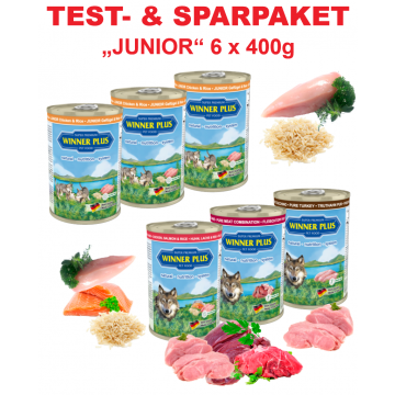 WP SUPER PREMIUM MENUE Testpaket JUNIOR, 6 Dosen a´ 400g