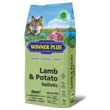 WINNER PLUS HOLISTIC "NEW" Lamb 100% & Potato 12 kg