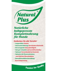 Prospekt NATURAL PLUS, kaltgepresst