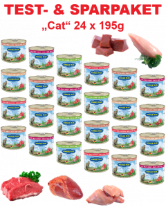 WP SUPER PREMIUM MENUE CAT Testpaket Katze, 24 Dosen a´ 195g