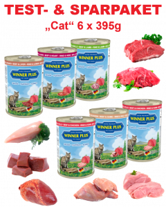 WP SUPER PREMIUM MENUE CAT Testpaket Katze, 6 Dosen a´ 395g