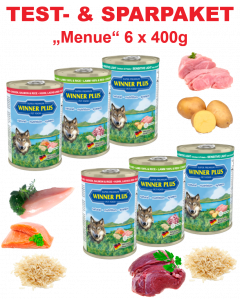 WP SUPER PREMIUM MENUE Testpaket MENUE, 6 Dosen a´ 400g